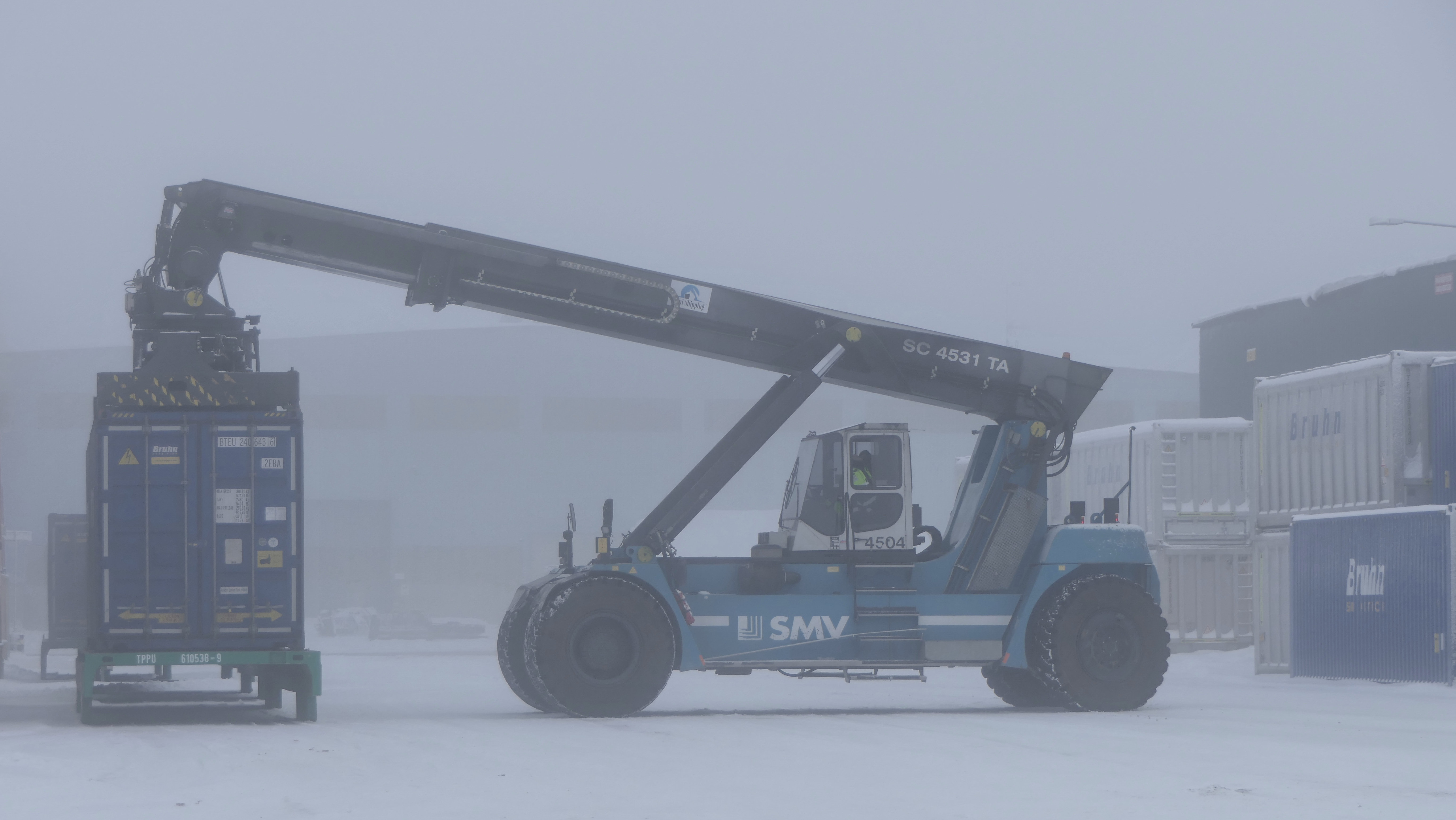 Das Wetter hat sich schnell verändert - kalter Nebel zieht auf
